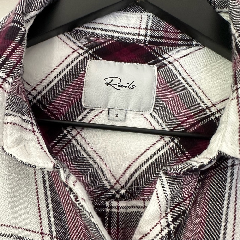 Rails Hunter Plaid Button-Up Shirt - Size S - Picture 8 of 10